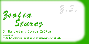 zsofia sturcz business card